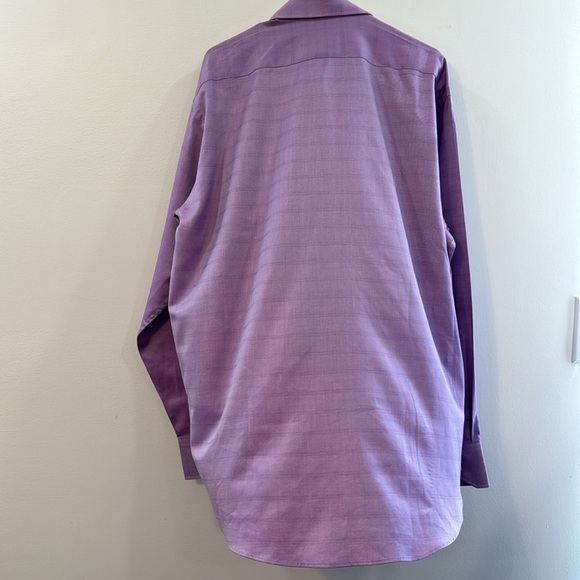Tailorbyrd 100% cotton XL long sleeve button down in purple - Picture 5 of 7